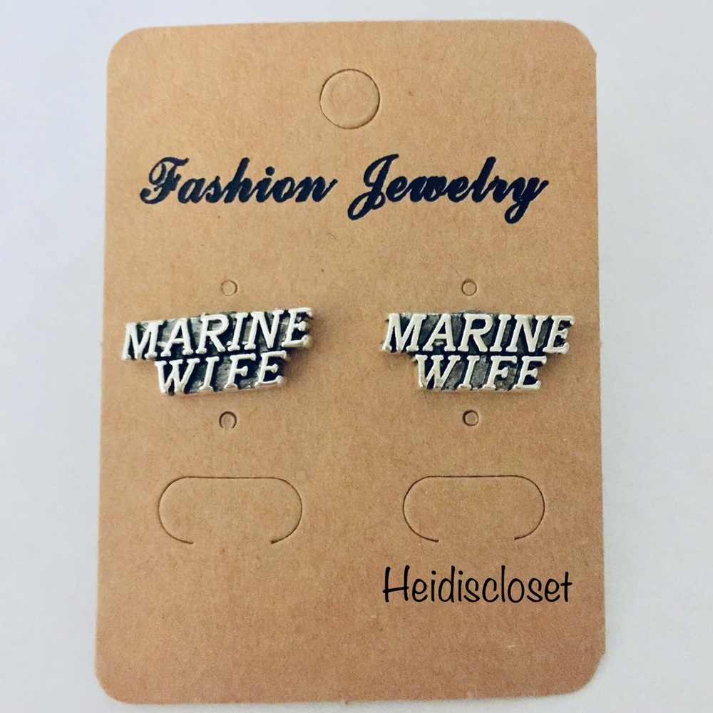 Marine Wife Ear Studs. New!!!